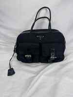 Prada Nylon Tessuto Logo Shoulder Bag Black SPB-JB 353609