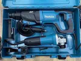 Makita SDS-Plus Concrete/Masonry AVT Rotary Hammer & Grinder Combo PPSDM 353637
