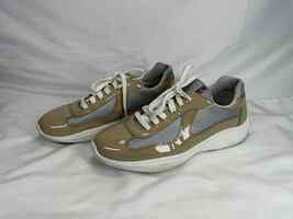 Prada Americas Cups Tan/White US Size 10.5 SPB-TS 353976