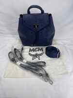 MCM Visetos Essential Small Backpack Blue  SPB-JB 354173