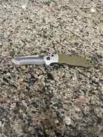 Benchmade 496 Vector AXIS-Assist Knife OD Green G-10 (3.6" Satin) SPB-JB 354338