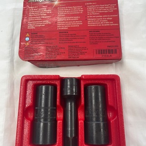 Snap On Tools 2003LN 3pc 1/2" Drive Impact Double Ended Lug Nut Socket Set - PPS