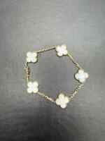 Van Cleef and Arpels Vintage Alhambra bracelet, 5 motifs 18k Gold SPB-TS 354686