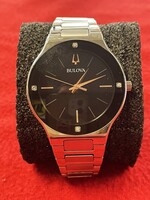 Bulova 96E117  Futuro Millenia Diamond Accent Watch with Black Dial - PPS