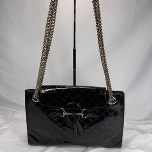 Gucci Horsebit Emily Large Patent Leather SPB-MS 354829 