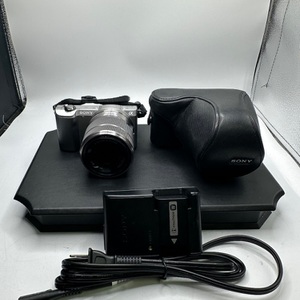 Sony A5000 W/ 16-50 lens 2 batteries case and charger SPB-MS 355067