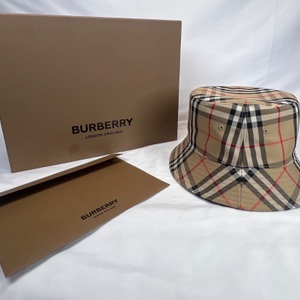 Authentic Burberry Vintage Check Bucket Hat Large SPB-CA 355105