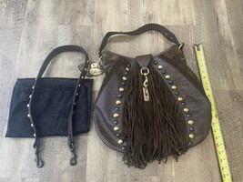 Gucci  Brown Leather  & Suede Babouska Fringe Hobo Bag - PPSKN