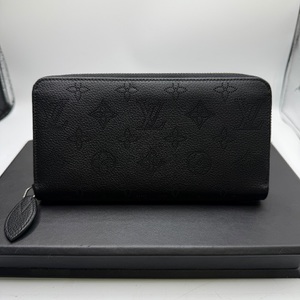 Louis Vuitton Zippy Wallet Perforated Monogram Mahina Noir SPB-MS 355356 