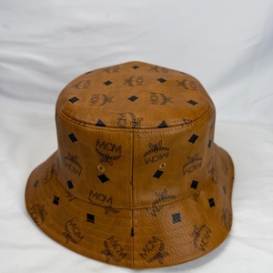 MCM Visetos Cognac Bucket Hat SPB-MS 355366 