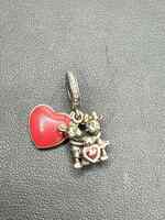 Pandora Mickey and Minnie With Love Charm, Disney Silver .925 SPB-TS 355450