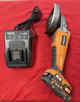 Ridgid Brushless 18V 4 1/2" Grinder R86041 w Battery & Charger - PPSKN