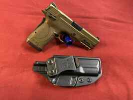SMITH & WESSON BURNT BRONZE M&P 9 SHIELD EZ THUMB SAFETY 9MM PPSDM 356531