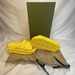 Women's Size 7 US Gucci Interlocking G Slides Yellow SPB-JB 356980