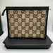 Gucci Beige Wool GG Supreme Zip Pouch /Toiletry Clutch SPB-TS 357027