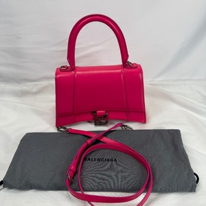 Balenciaga Hourglass Bag S Pink Leather SPB-MS 359038