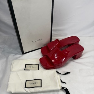 Gucci 60mm Rubber Platform Sandals US 9 SPB-MS 359827