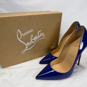 Christian Louboutin So Kate 120 Blue Patent Leather US 9 SPB-MS 359828